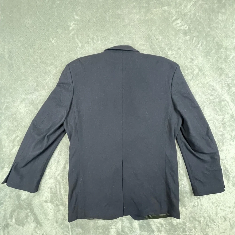 Oscar de la‎ Renta Men's Elegant Black Wool Blazer